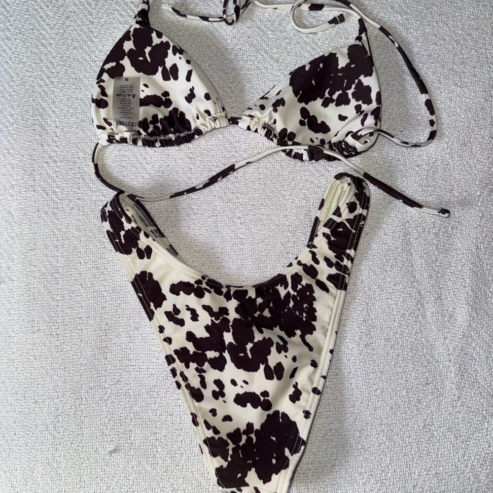 Cow Print damsel Bikini Set S - Picture 2 of 5